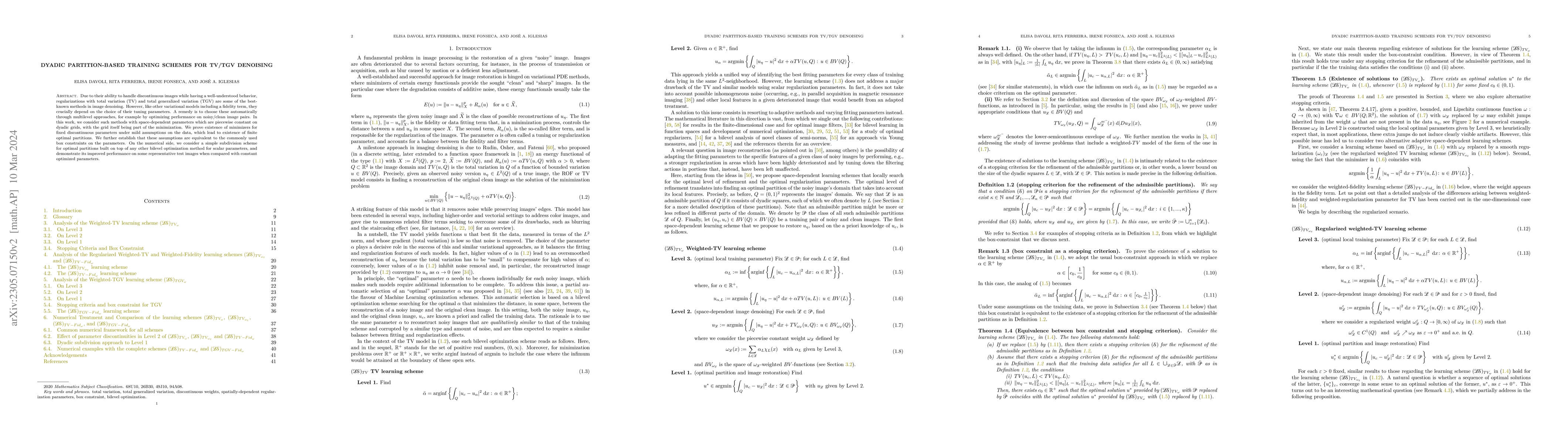 Thumbnail for Dyadic partition-based training schemes for TV/TGV denoising