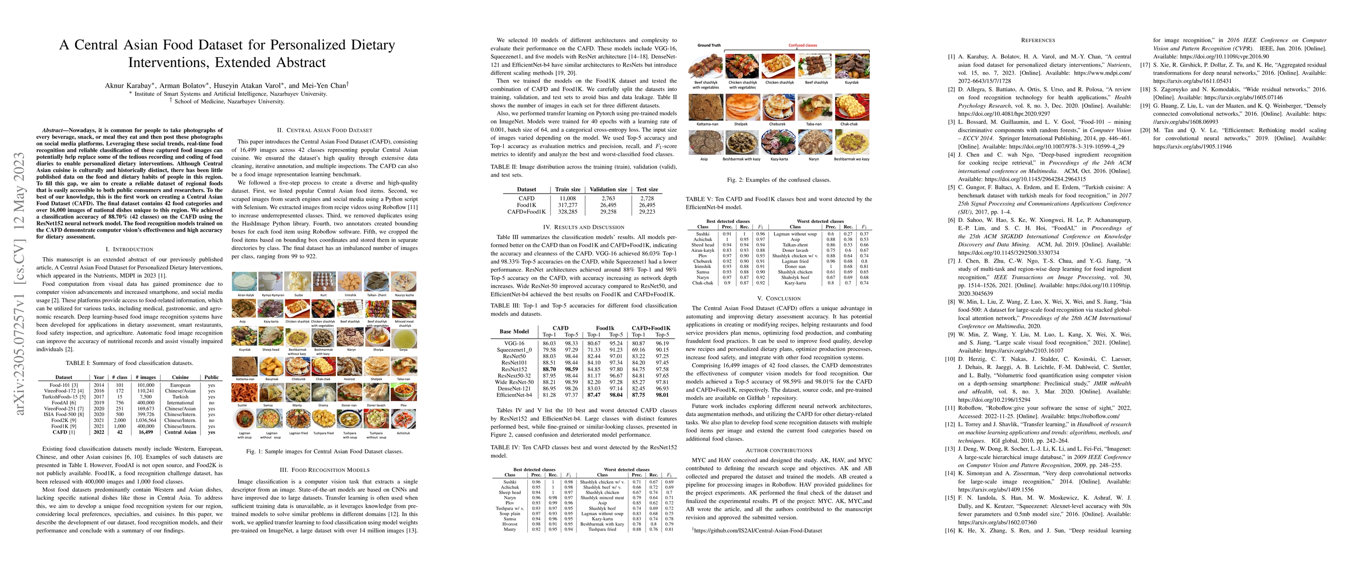 Thumbnail for A Central Asian Food Dataset for Personalized Dietary Interventions,
  Extended Abstract
