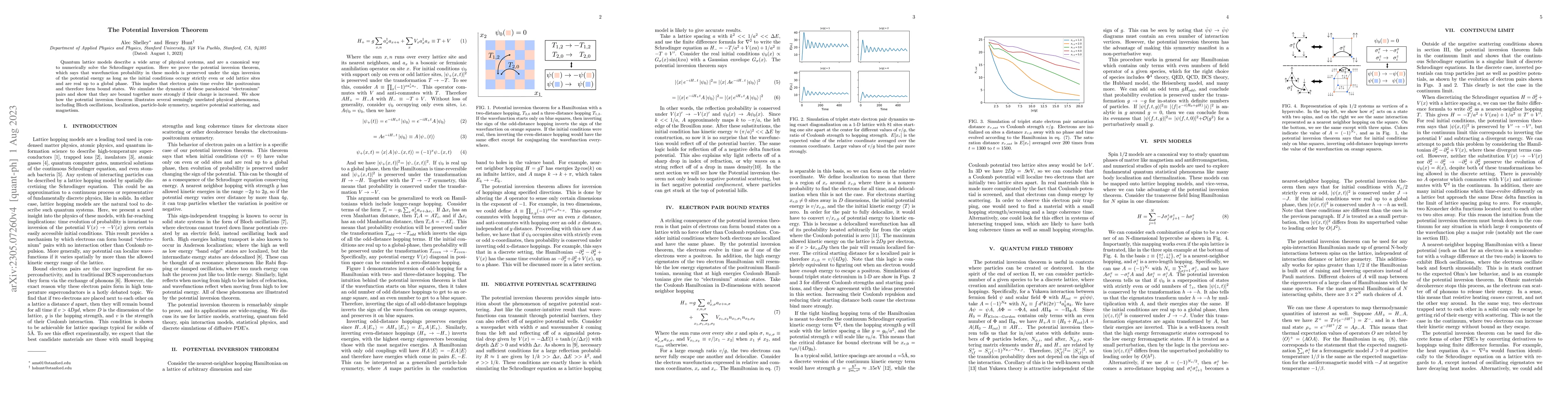 Thumbnail for The Potential Inversion Theorem