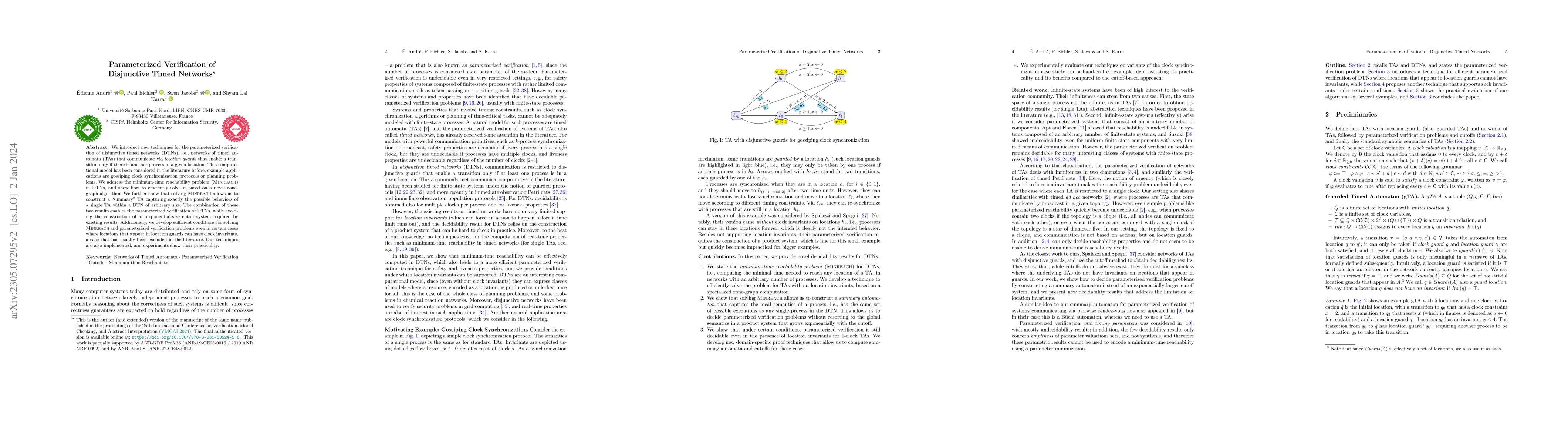 Thumbnail for Parameterized Verification of Disjunctive Timed Networks