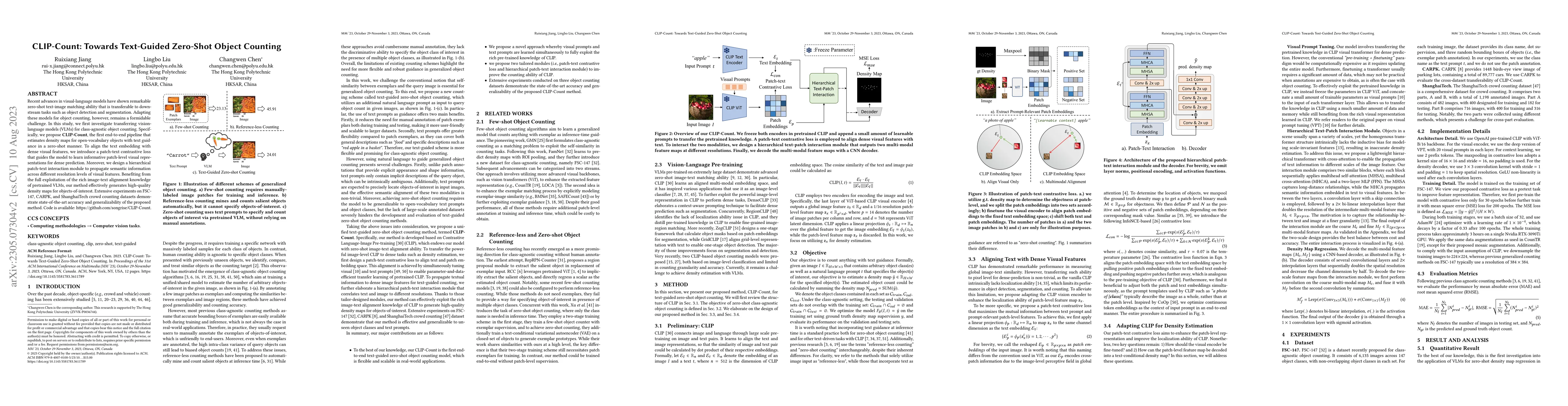 Thumbnail for CLIP-Count: Towards Text-Guided Zero-Shot Object Counting