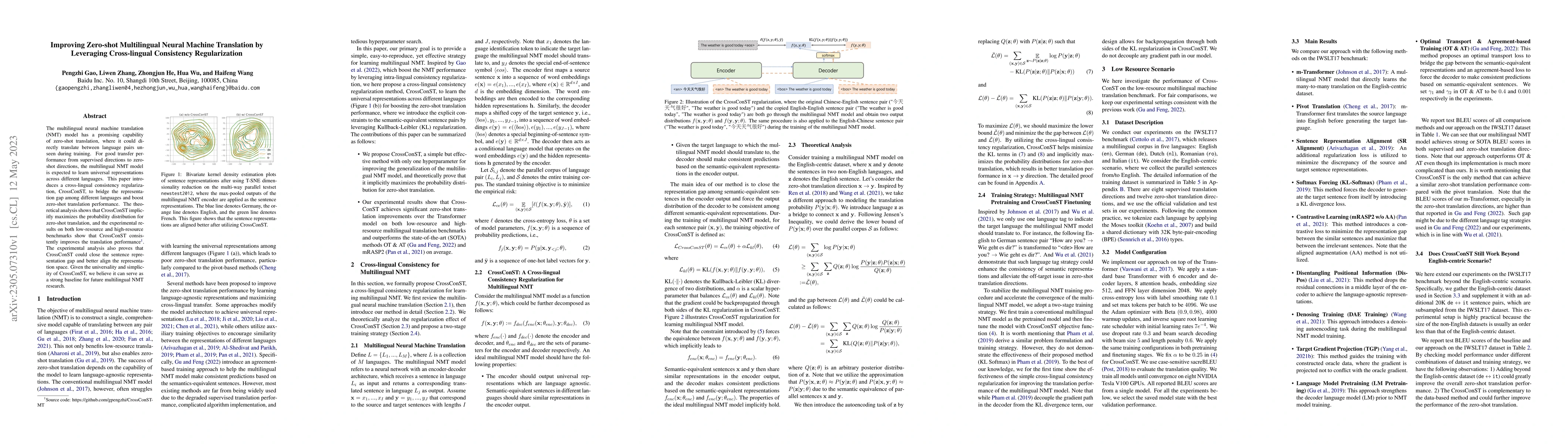 Thumbnail for Improving Zero-shot Multilingual Neural Machine Translation by
  Leveraging Cross-lingual Consistency Regularization