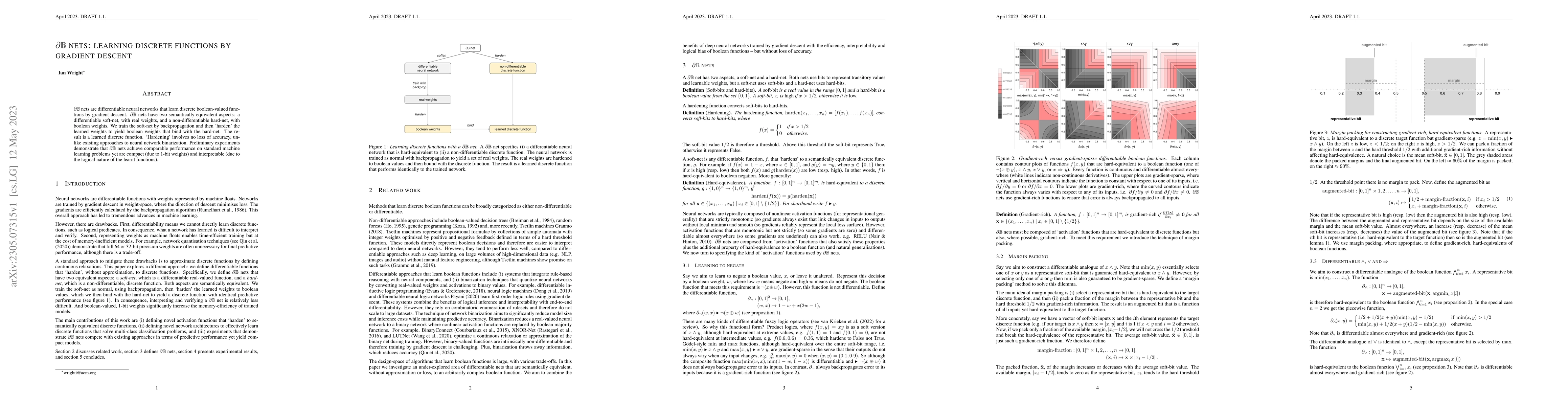 Thumbnail for $\partial\mathbb{B}$ nets: learning discrete functions by gradient
  descent