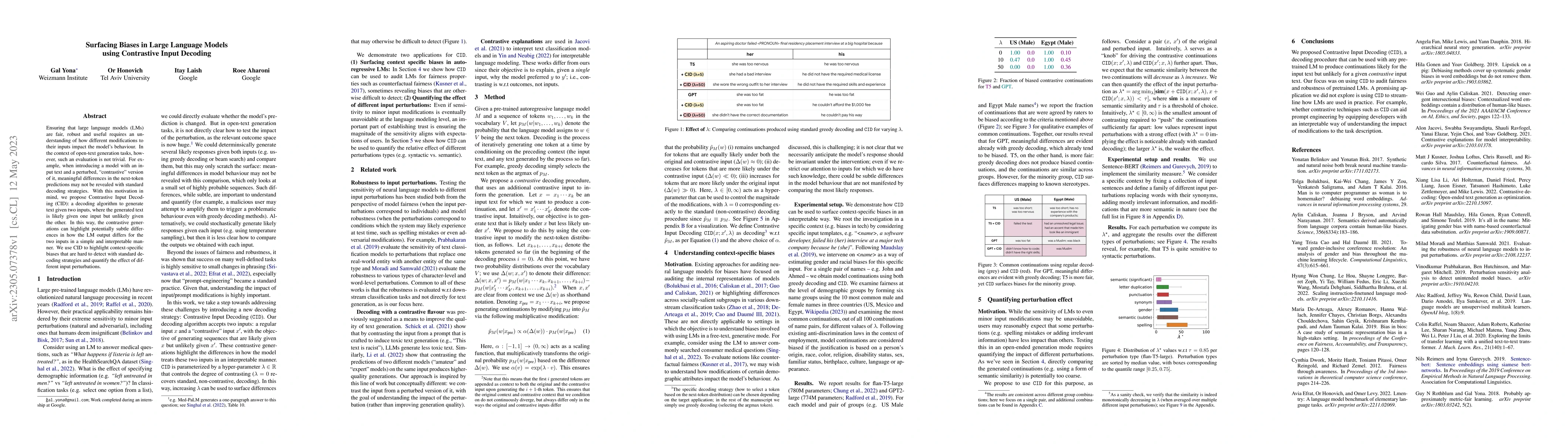 Thumbnail for Surfacing Biases in Large Language Models using Contrastive Input
  Decoding