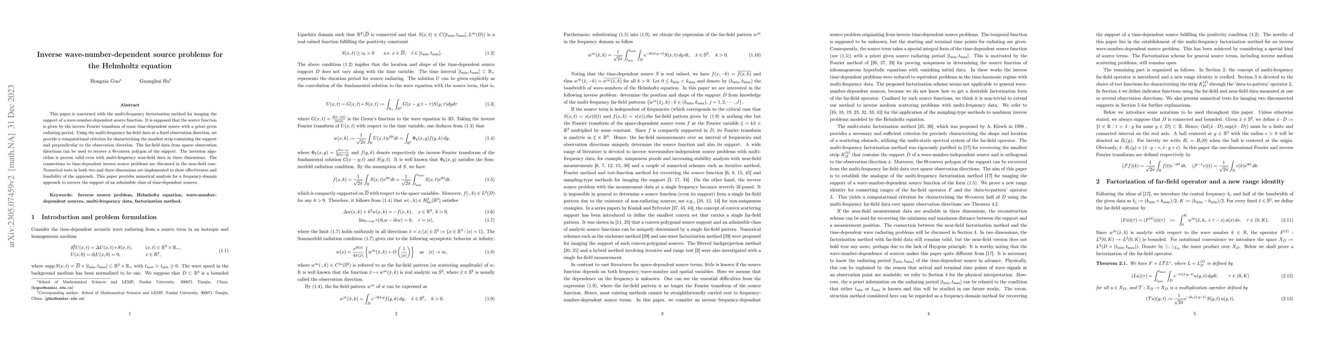 Thumbnail for Inverse wave-number-dependent source problems for the Helmholtz equation