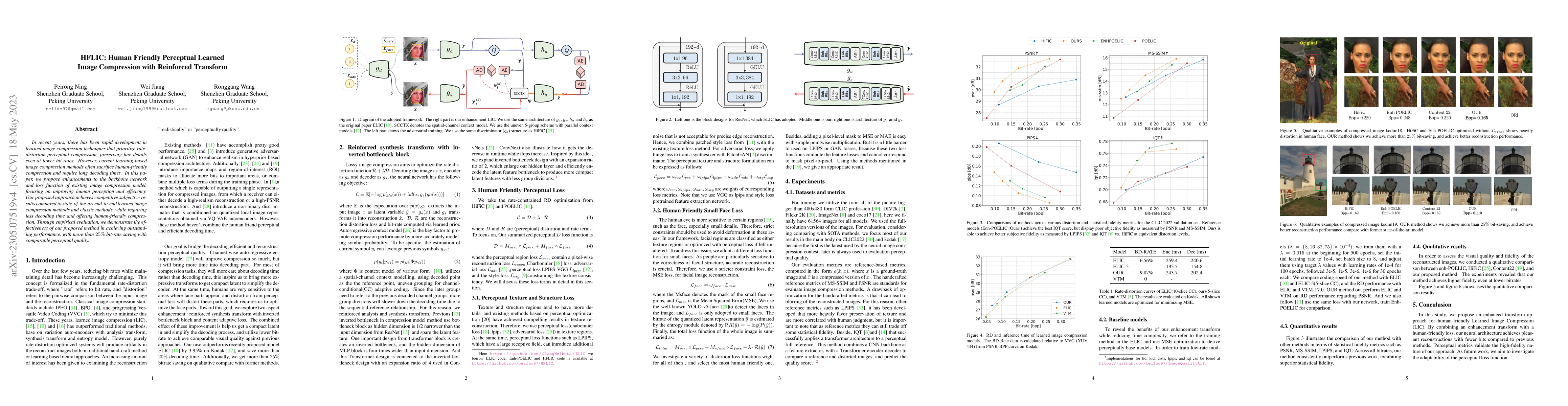 Thumbnail for HFLIC: Human Friendly Perceptual Learned Image Compression with
  Reinforced Transform