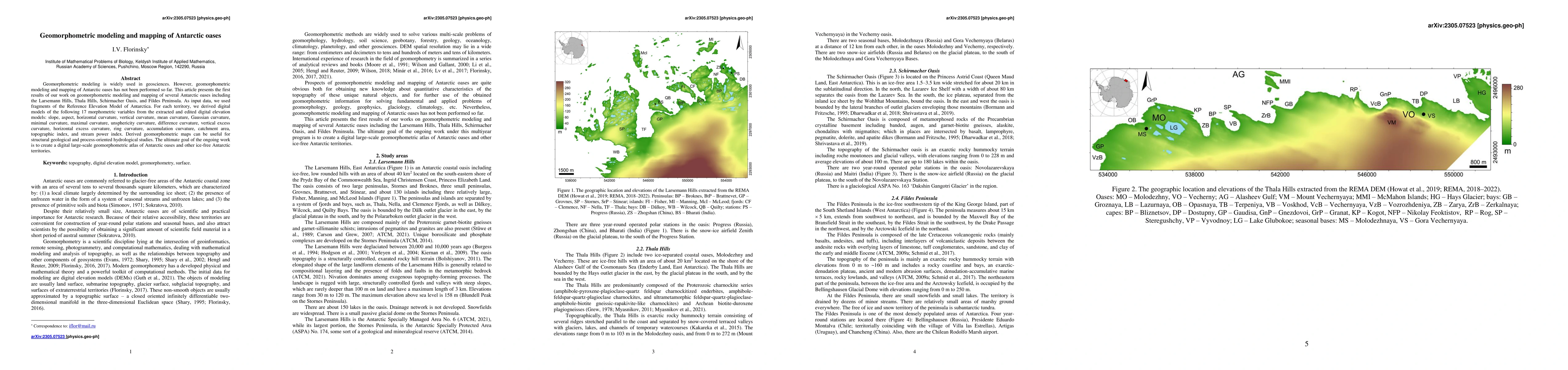 Thumbnail for Geomorphometric modeling and mapping of Antarctic oases
