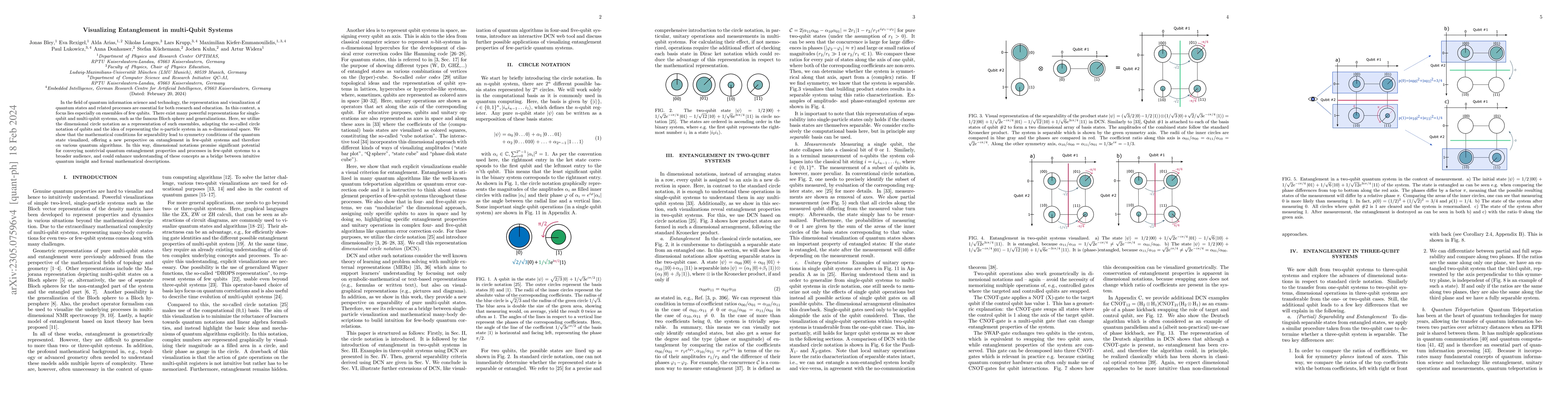 Thumbnail for Visualizing Entanglement in multi-Qubit Systems