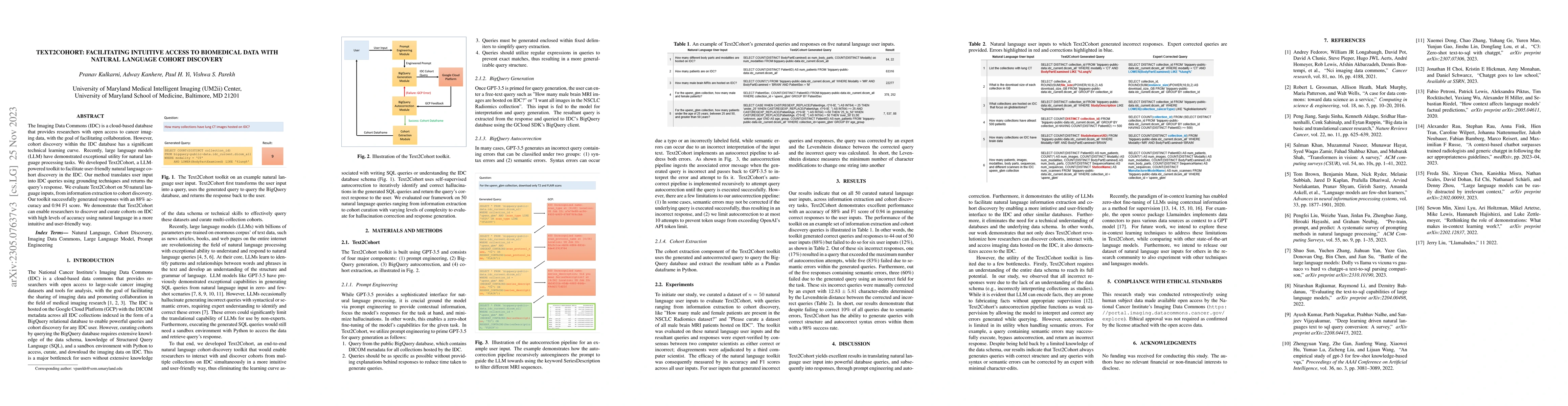Thumbnail for Text2Cohort: Facilitating Intuitive Access to Biomedical Data with
  Natural Language Cohort Discovery