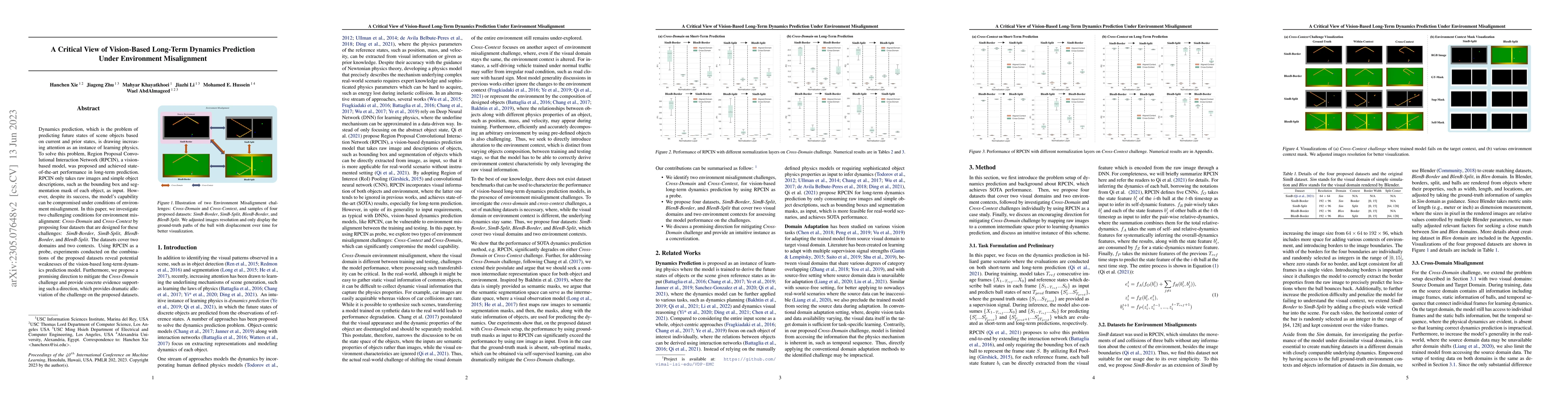 Thumbnail for A Critical View of Vision-Based Long-Term Dynamics Prediction Under
  Environment Misalignment