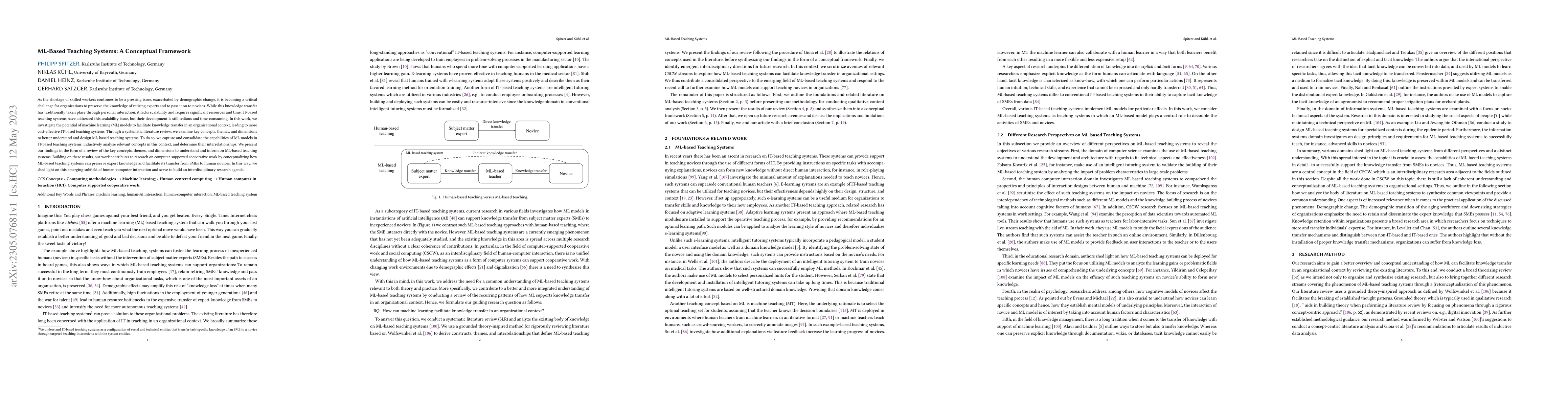 Thumbnail for ML-Based Teaching Systems: A Conceptual Framework