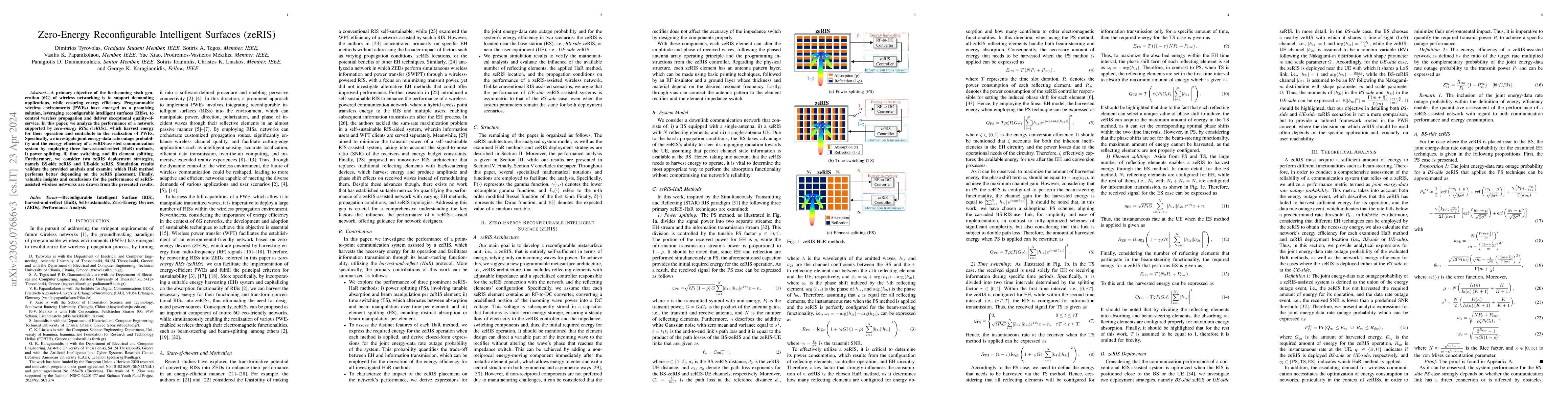 Thumbnail for Zero-Energy Reconfigurable Intelligent Surfaces (zeRIS)