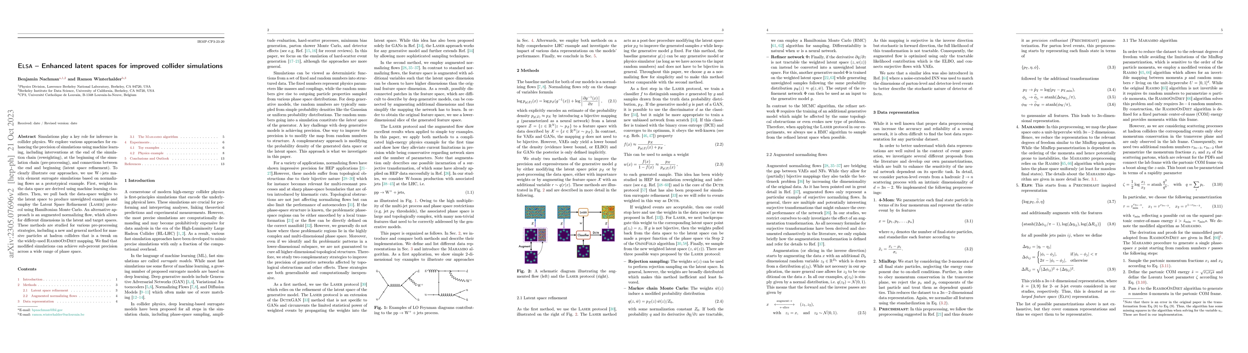 Thumbnail for ELSA -- Enhanced latent spaces for improved collider simulations