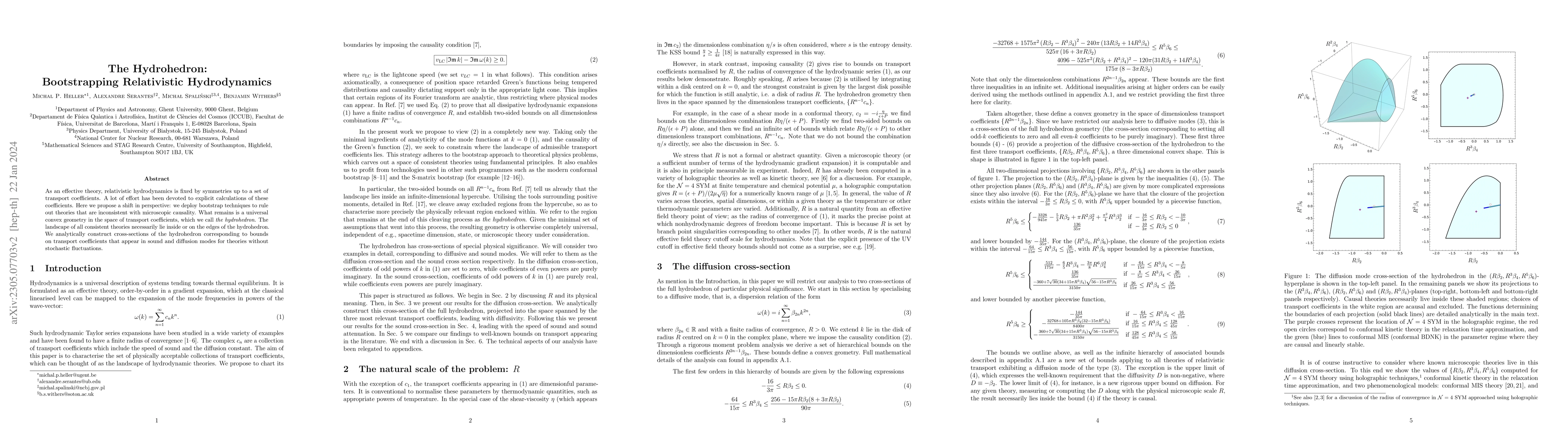 Thumbnail for The Hydrohedron: Bootstrapping Relativistic Hydrodynamics