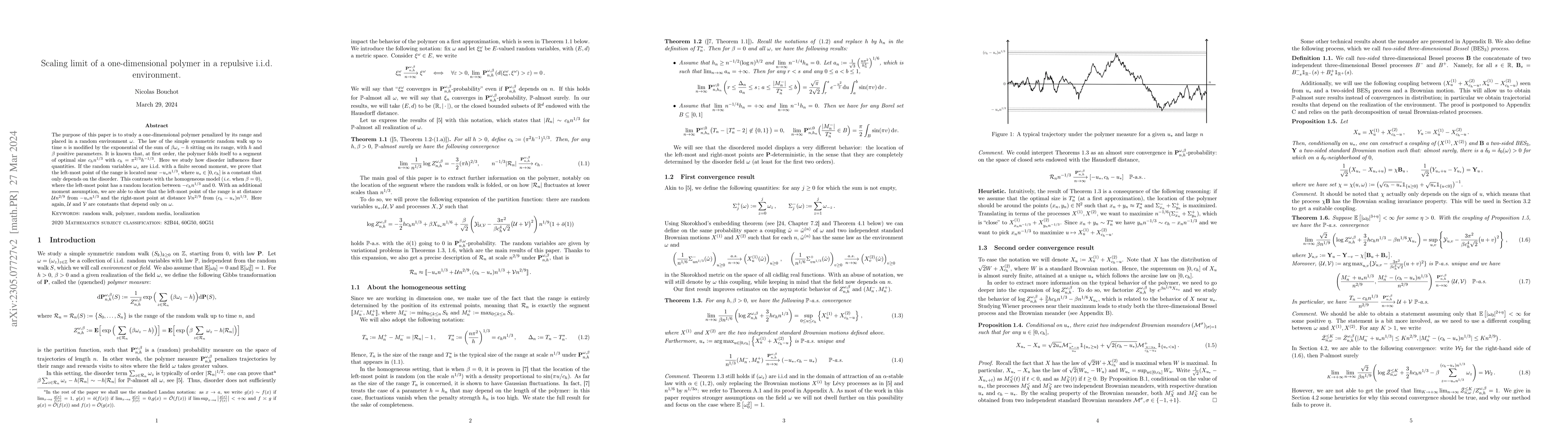 Thumbnail for Scaling limit of a one-dimensional polymer in a repulsive i.i.d.
  environment