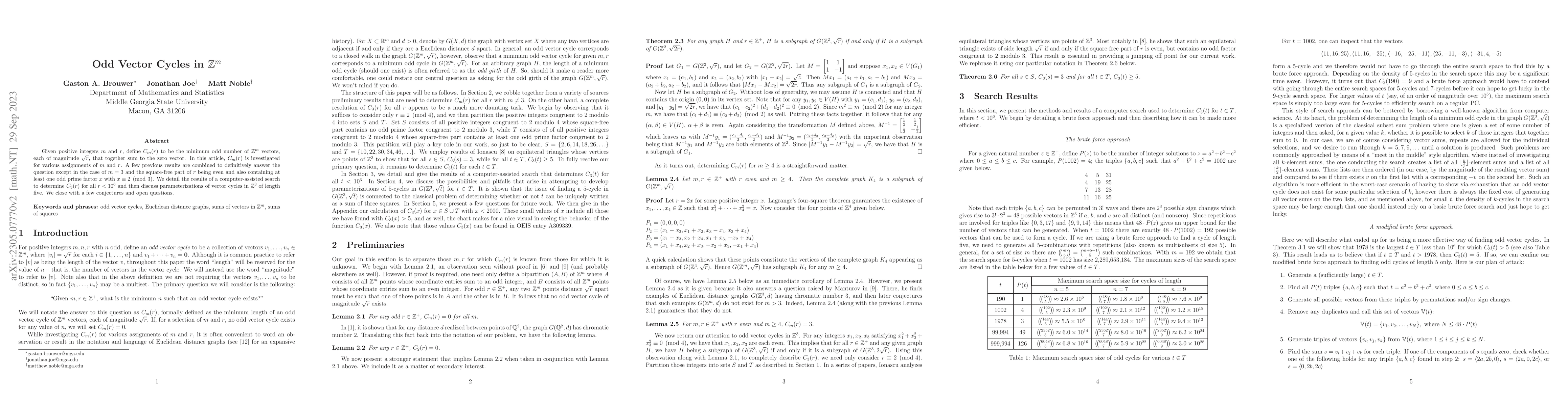 Thumbnail for Odd Vector Cycles in $\mathbb{Z}^m$