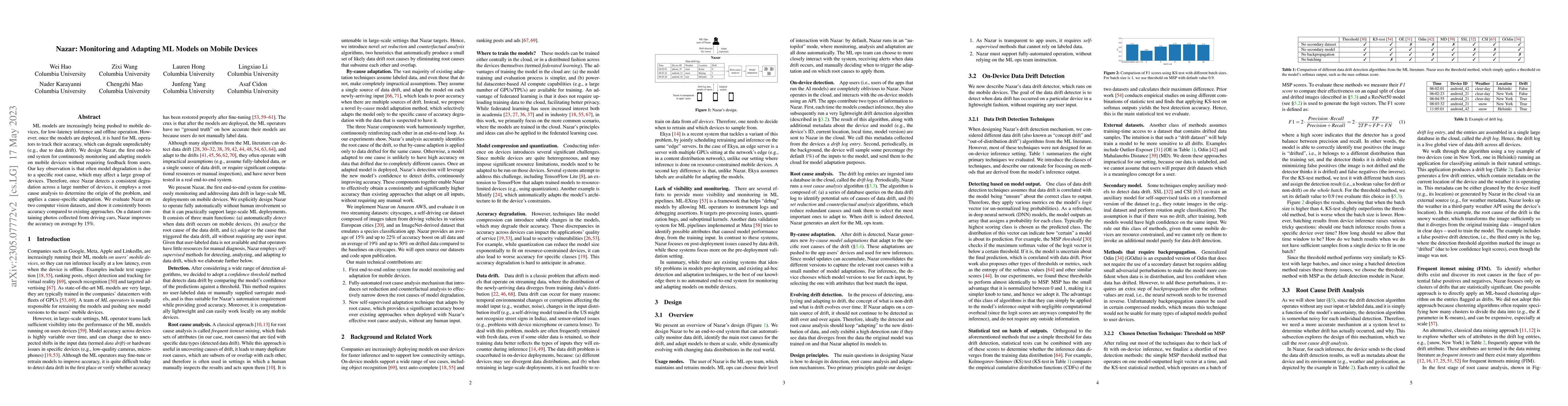 Thumbnail for Monitoring and Adapting ML Models on Mobile Devices