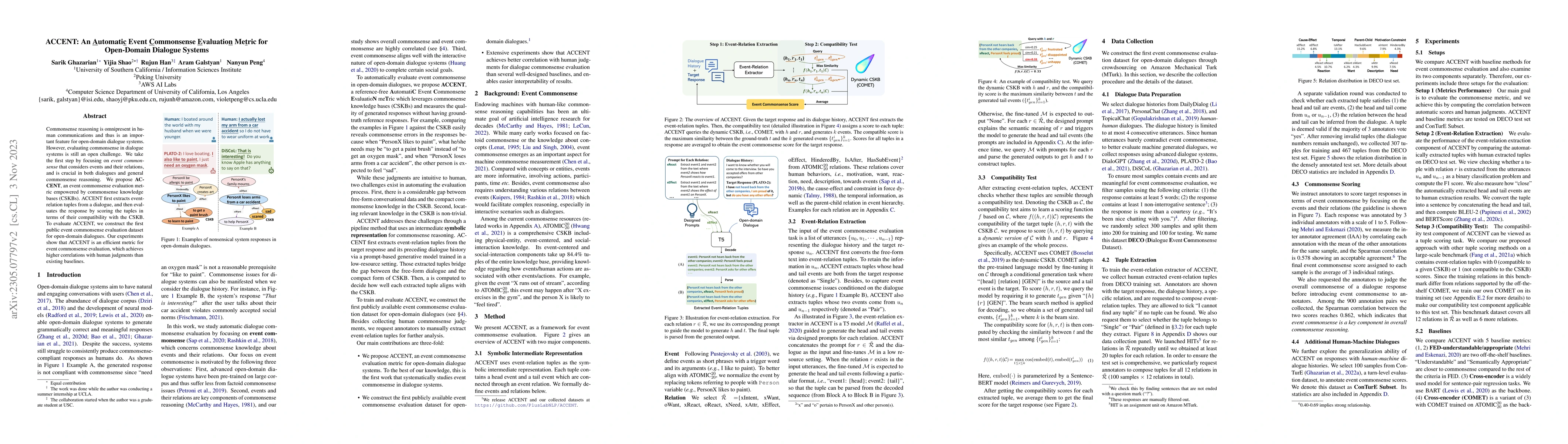 Thumbnail for ACCENT: An Automatic Event Commonsense Evaluation Metric for Open-Domain
  Dialogue Systems