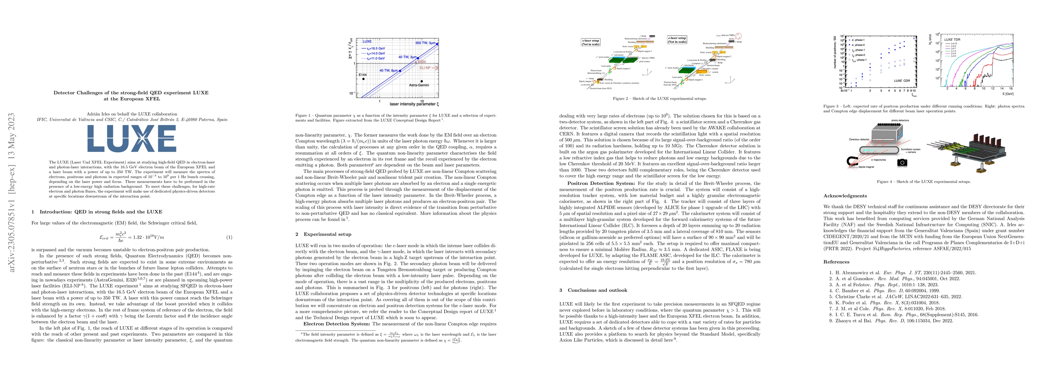 Thumbnail for Detector Challenges of the strong-field QED experiment LUXE at the
  European XFEL