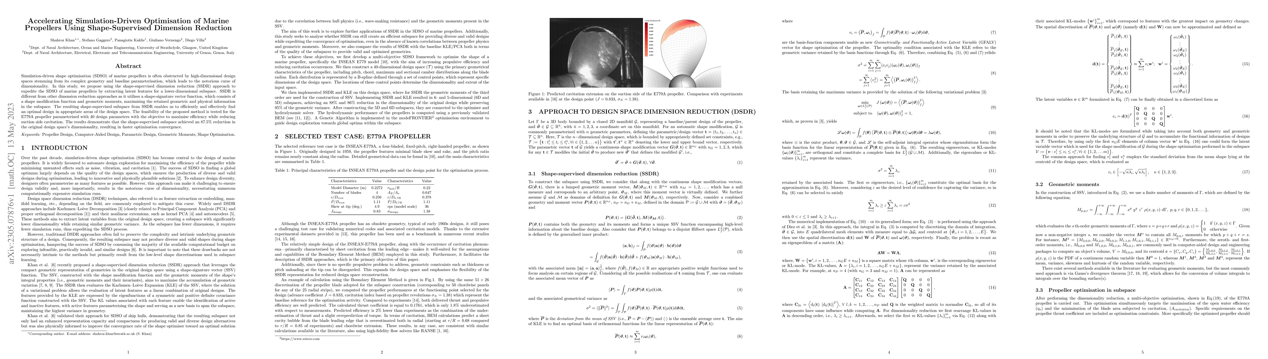 Thumbnail for Accelerating Simulation-Driven Optimisation of Marine Propellers Using
  Shape-Supervised Dimension Reduction