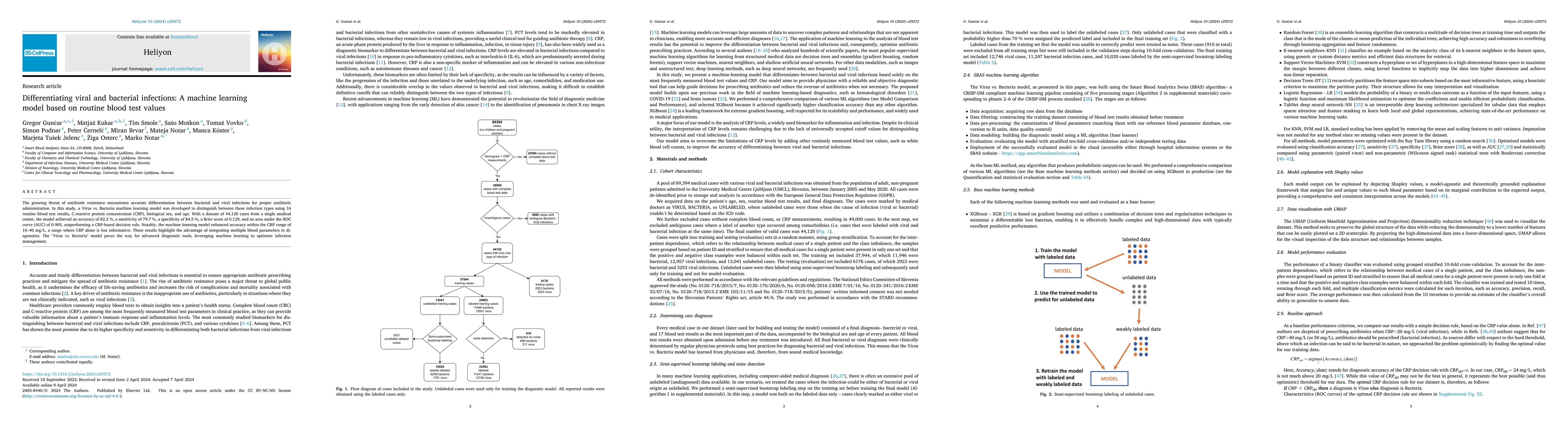 Thumbnail for Differentiating Viral and Bacterial Infections: A Machine Learning Model
  Based on Routine Blood Test Values
