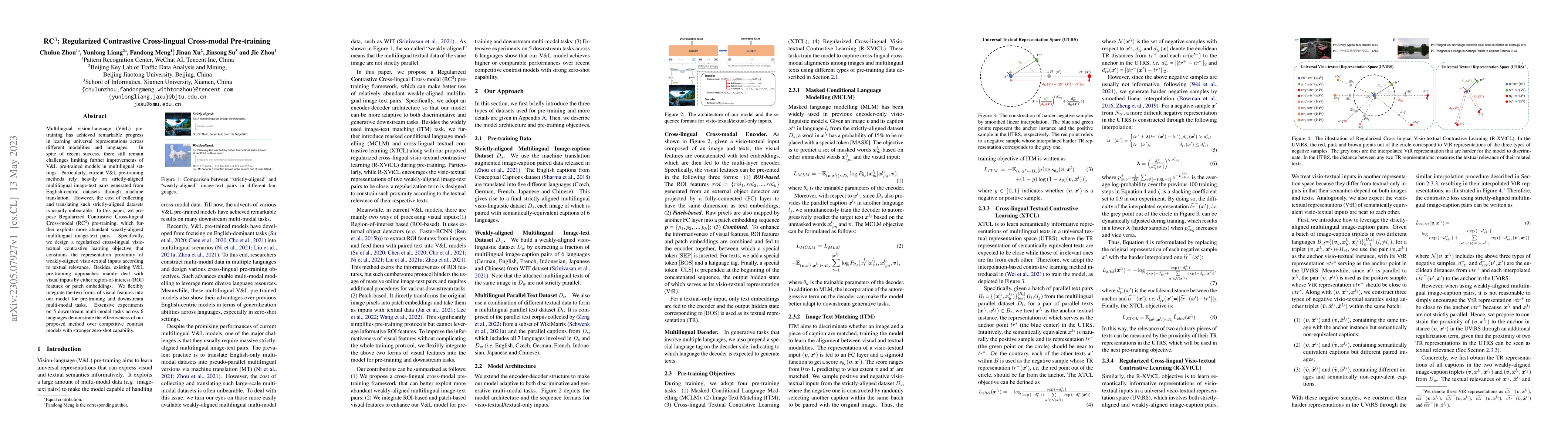 Thumbnail for RC3: Regularized Contrastive Cross-lingual Cross-modal Pre-training
