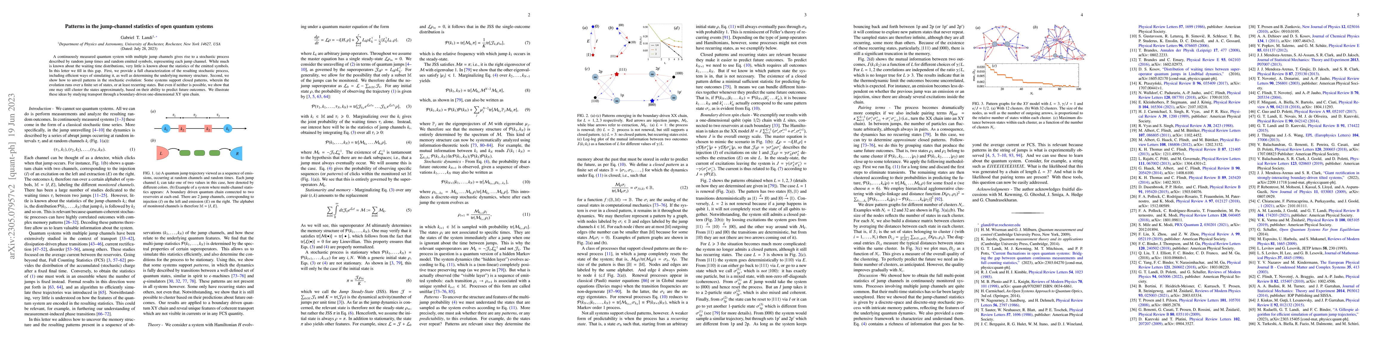 Thumbnail for Patterns in the jump-channel statistics of open quantum systems