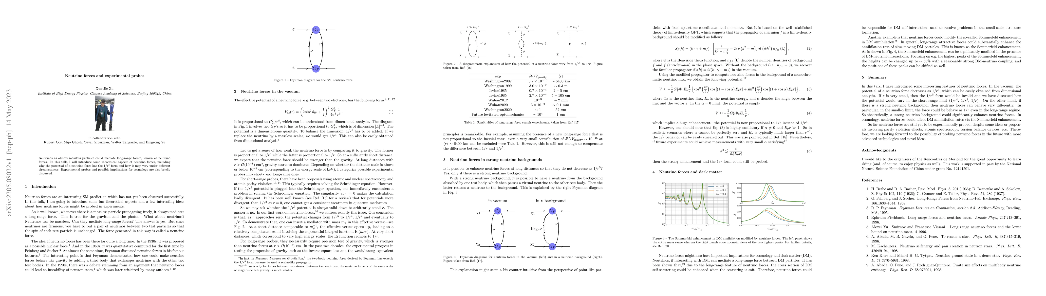 Thumbnail for Neutrino forces and experimental probes