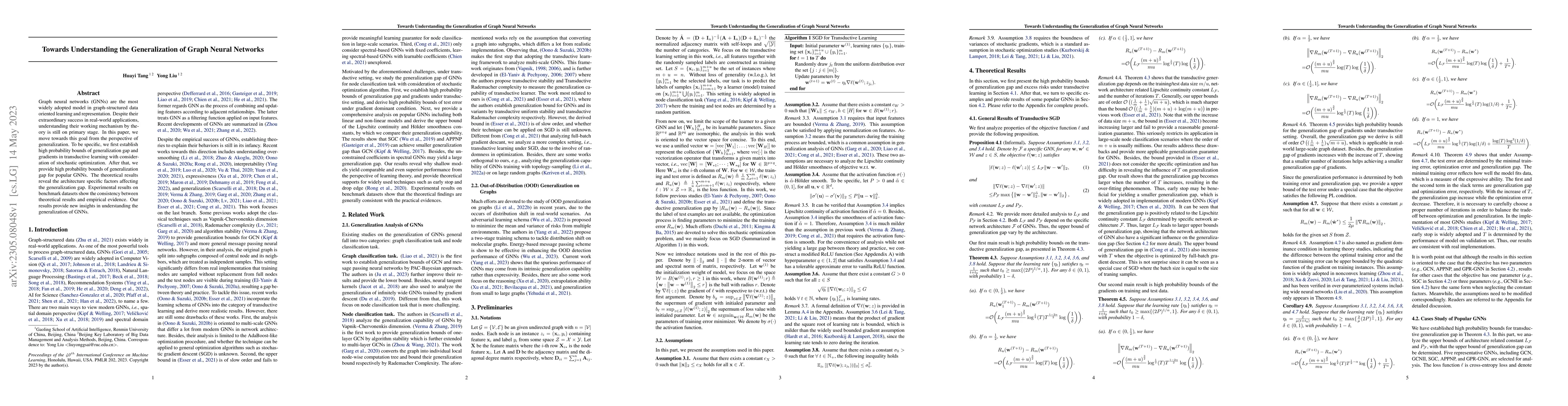 Thumbnail for Towards Understanding the Generalization of Graph Neural Networks
