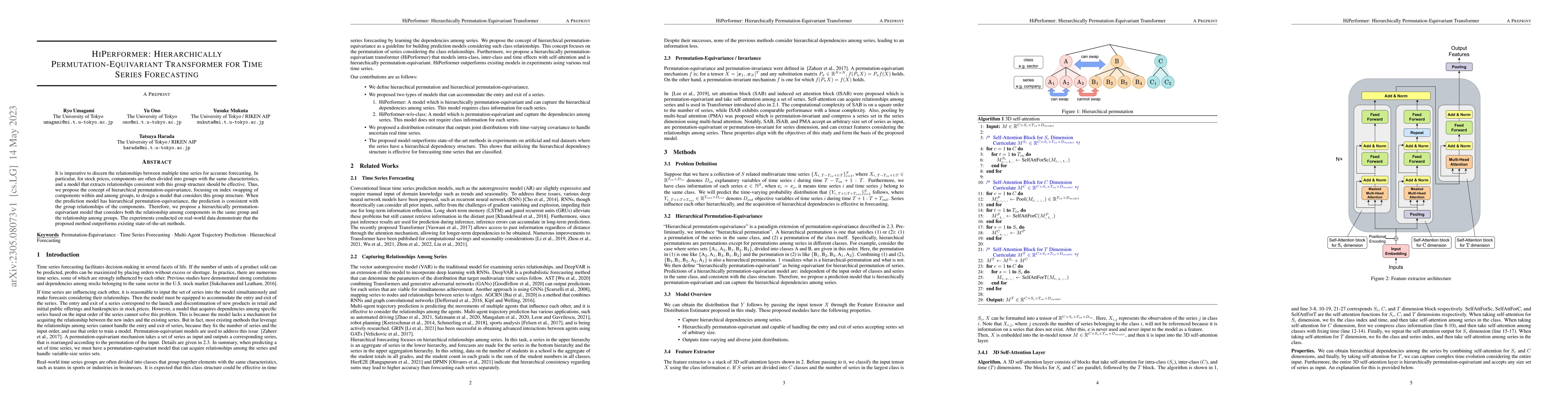 Thumbnail for HiPerformer: Hierarchically Permutation-Equivariant Transformer for Time
  Series Forecasting