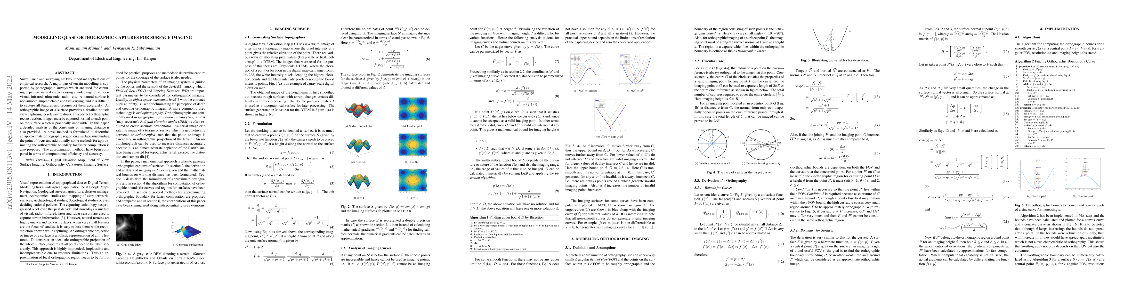 Thumbnail for Modelling Quasi-Orthographic Captures for Surface Imaging