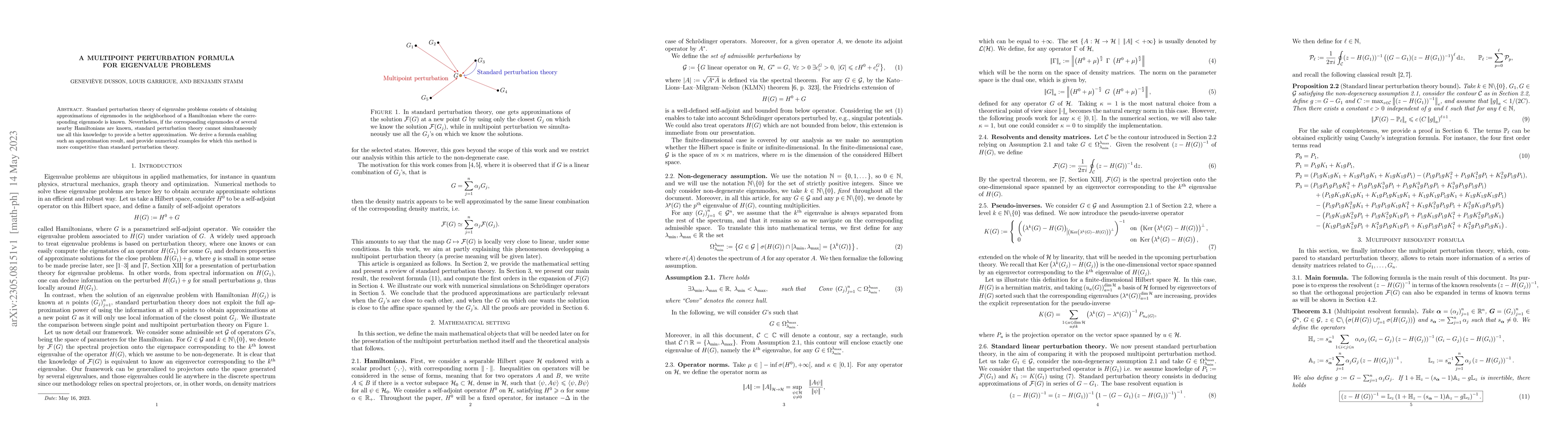 Thumbnail for A multipoint perturbation formula for eigenvalue problems