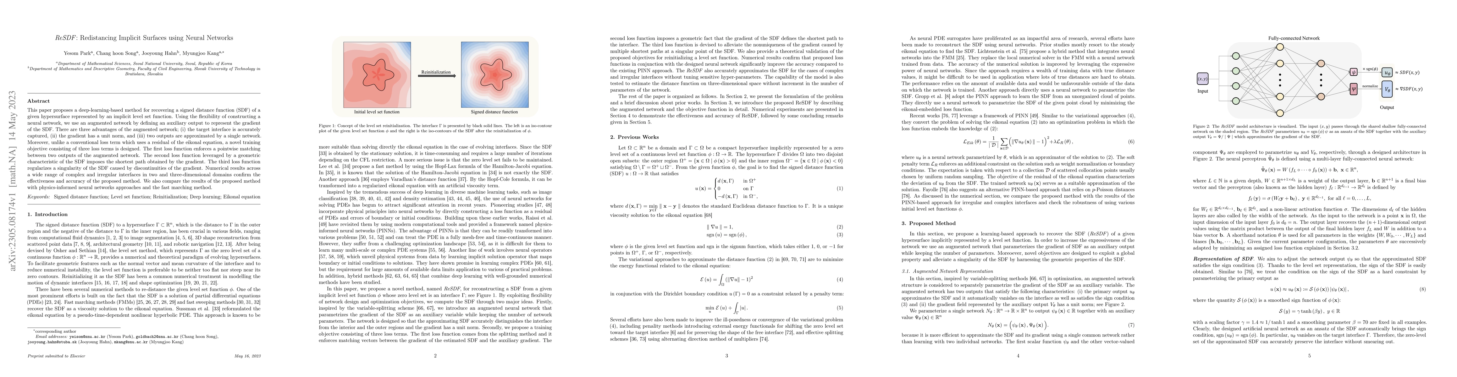 Thumbnail for ReSDF: Redistancing Implicit Surfaces using Neural Networks