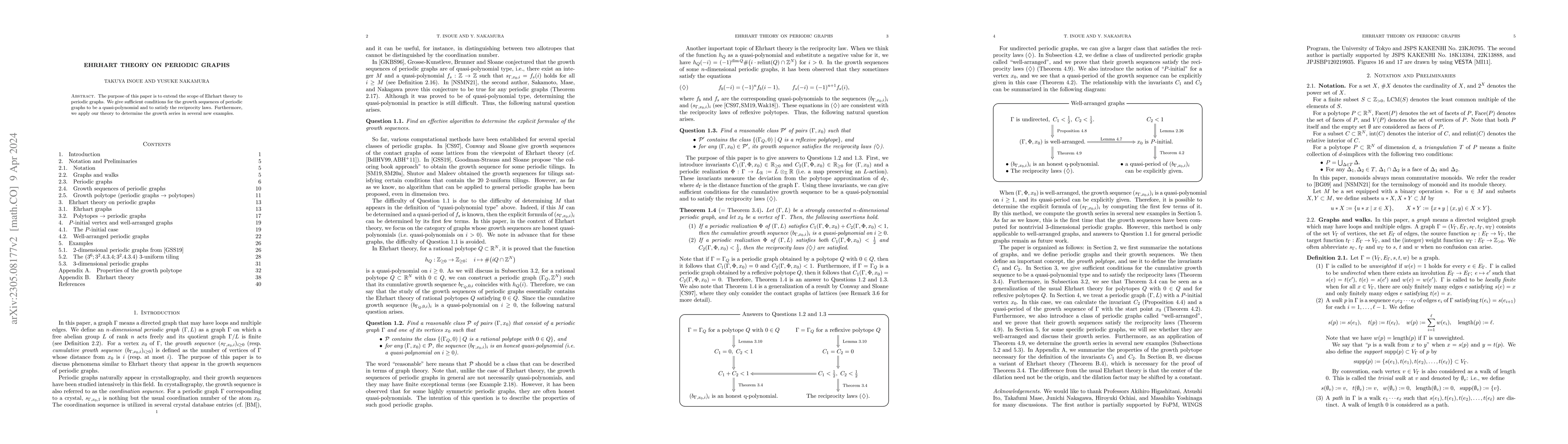 Thumbnail for Ehrhart theory on periodic graphs