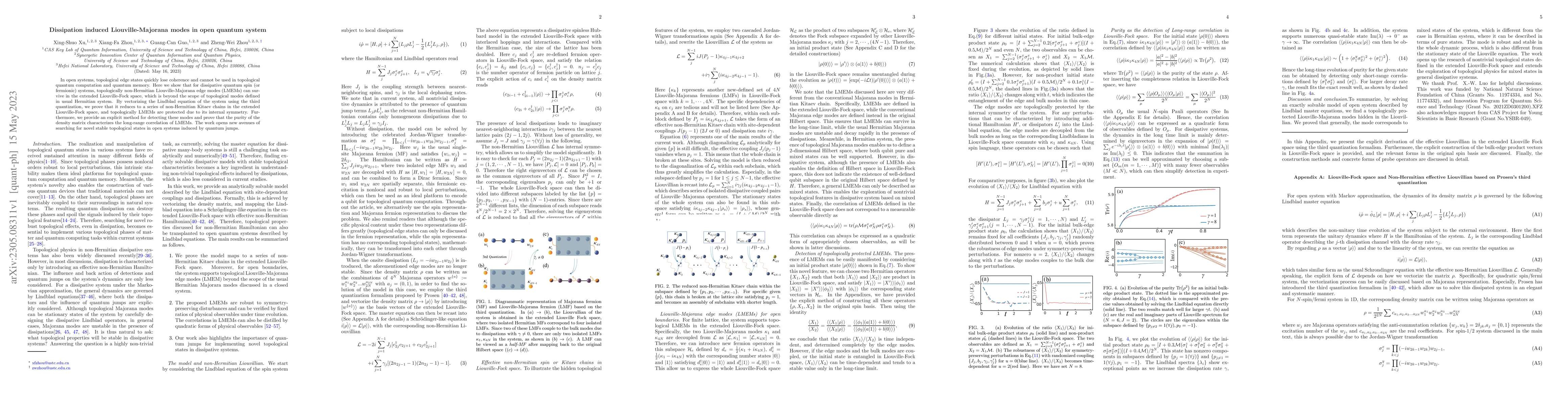Thumbnail for Dissipation induced Liouville-Majorana modes in open quantum system