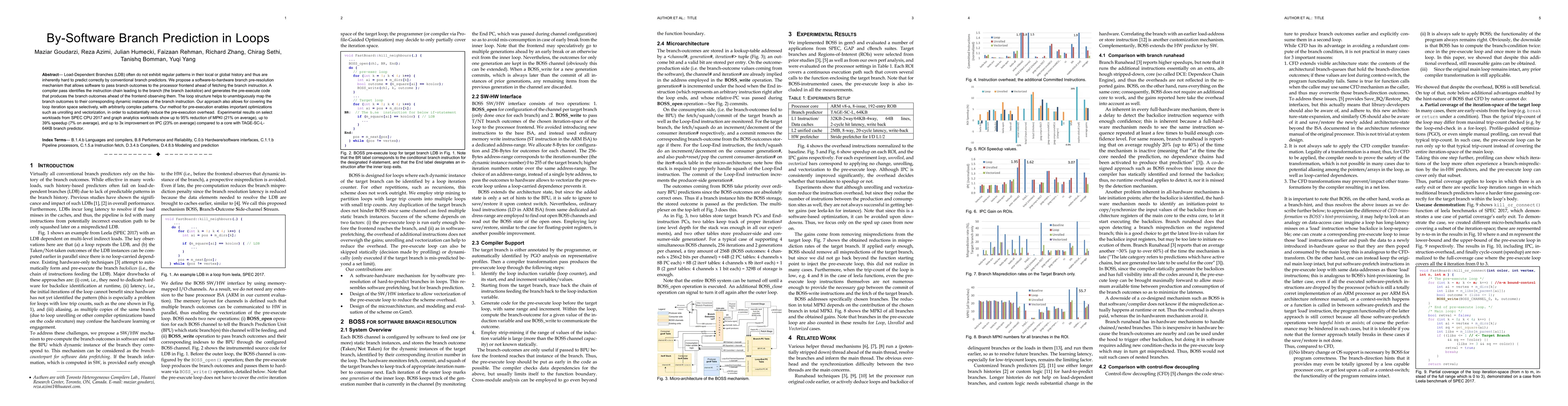 Thumbnail for By-Software Branch Prediction in Loops