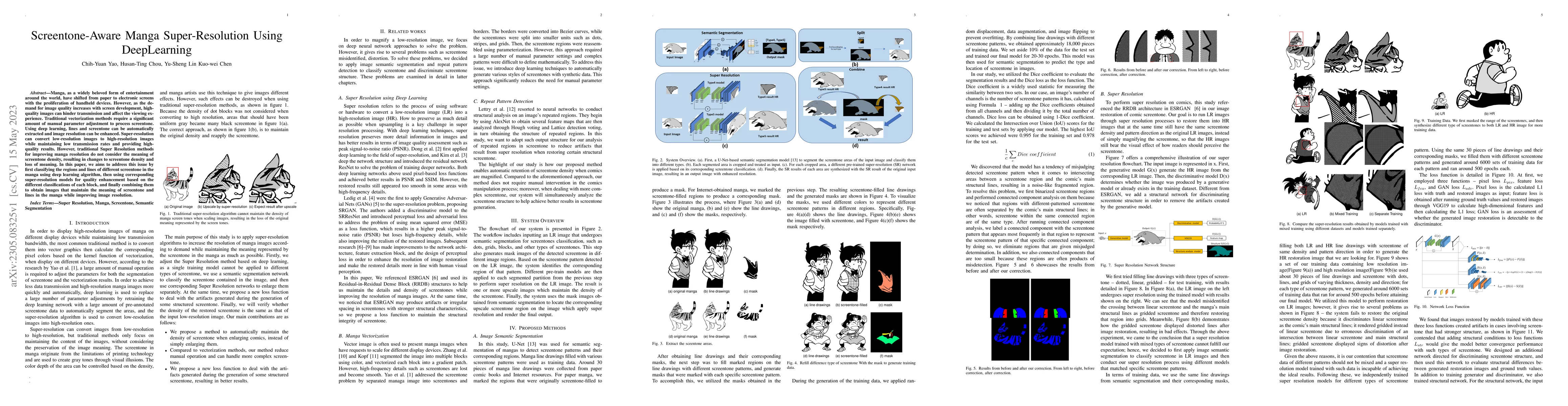 Thumbnail for Screentone-Aware Manga Super-Resolution Using DeepLearning