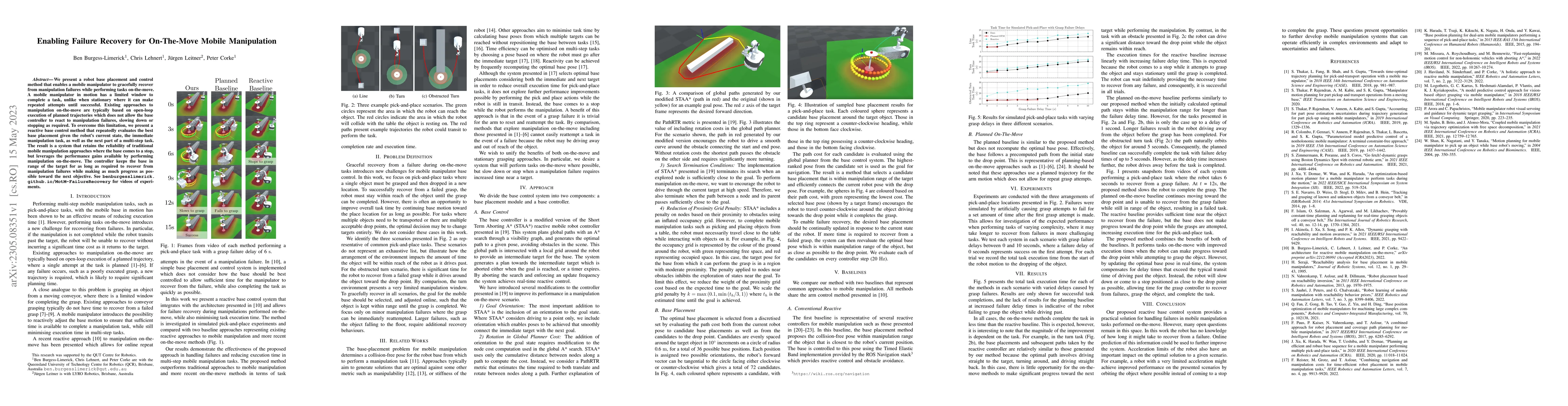 Thumbnail for Enabling Failure Recovery for On-The-Move Mobile Manipulation