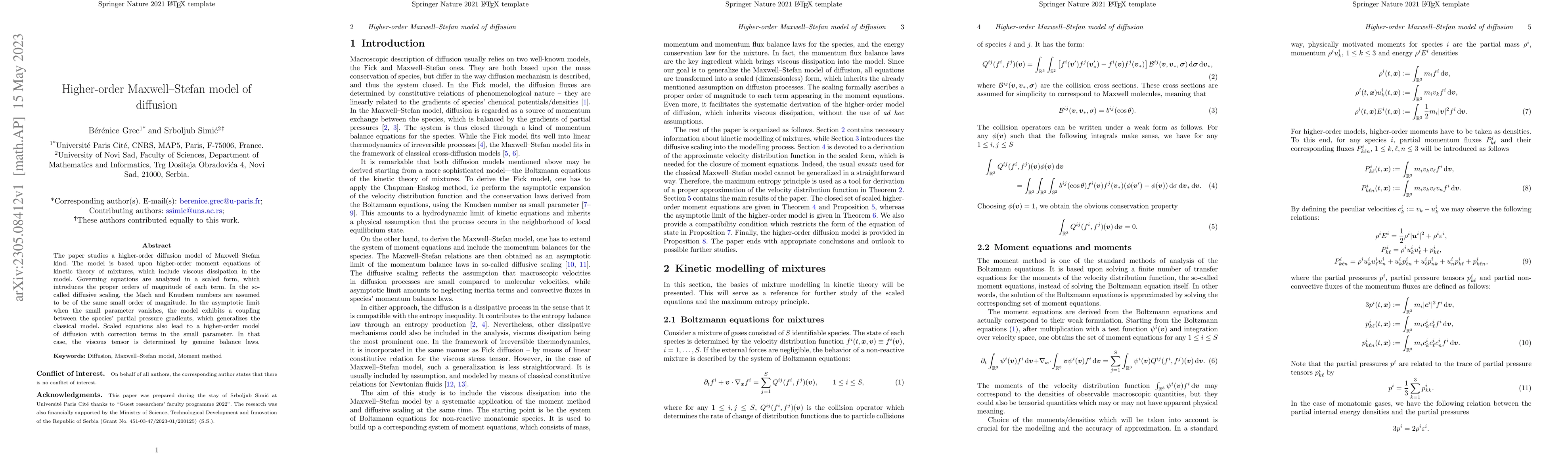 Thumbnail for Higher-order Maxwell-Stefan model of diffusion