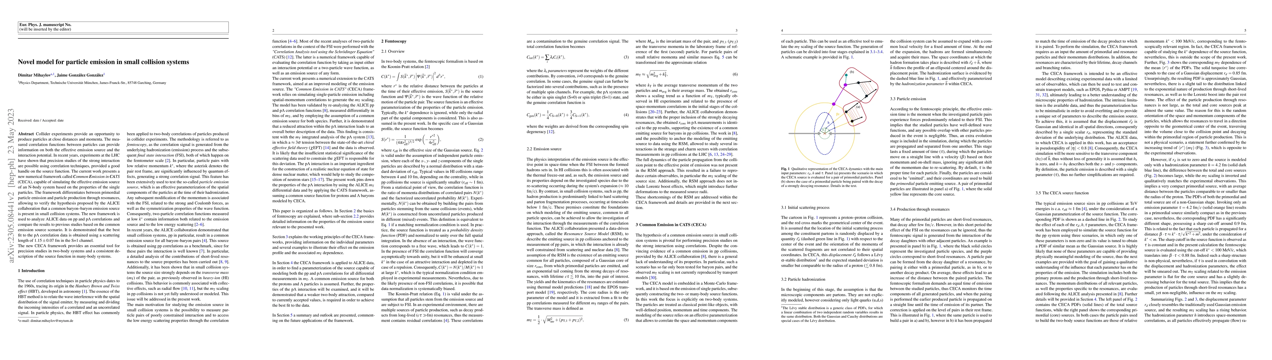 Thumbnail for Novel model for particle emission in small collision systems