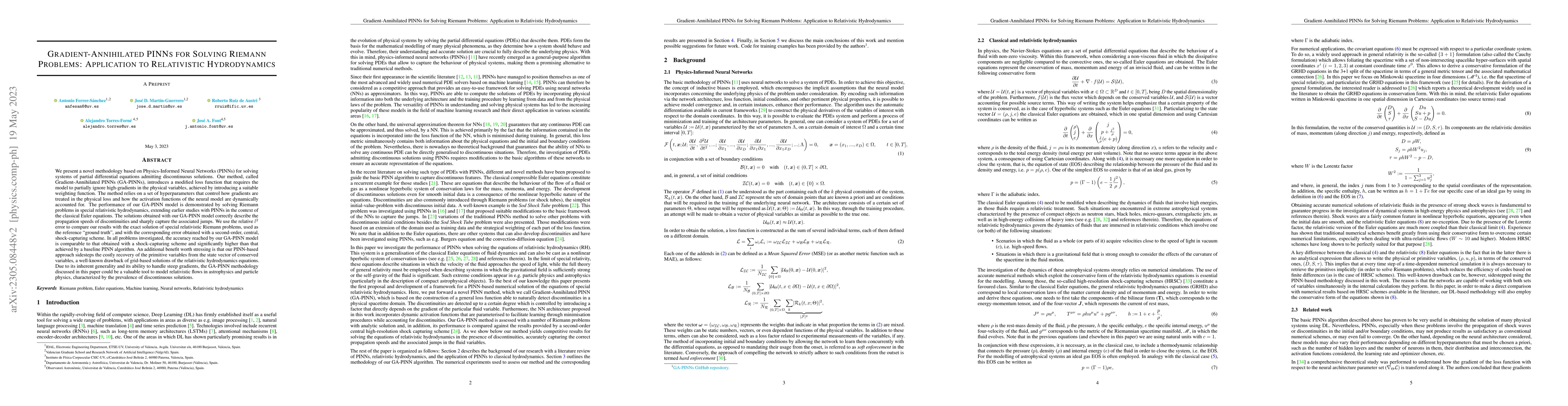 Thumbnail for Gradient-Annihilated PINNs for Solving Riemann Problems: Application to
  Relativistic Hydrodynamics