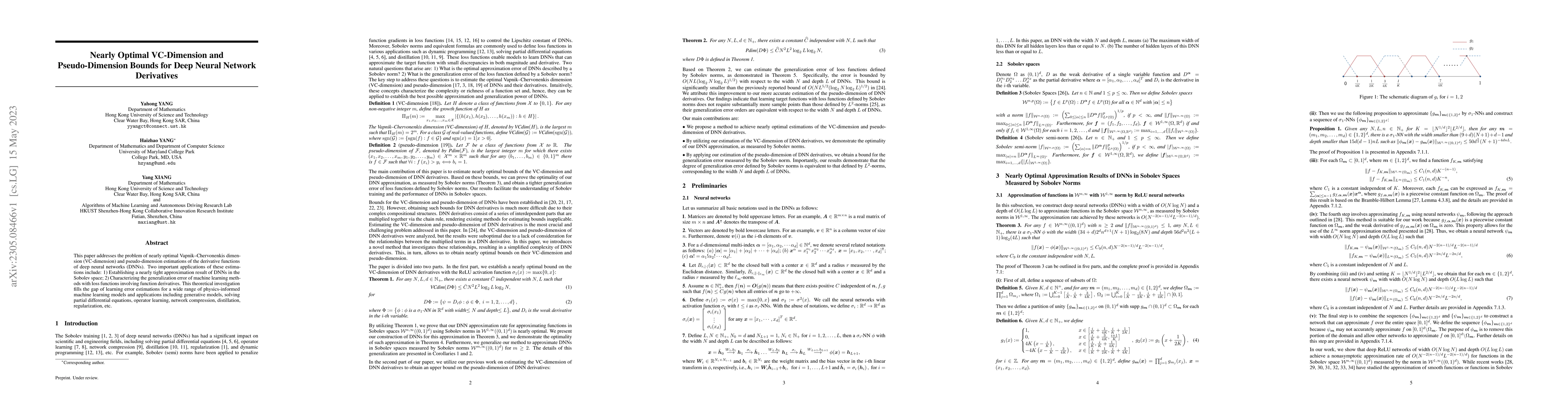Thumbnail for Nearly Optimal VC-Dimension and Pseudo-Dimension Bounds for Deep Neural
  Network Derivatives
