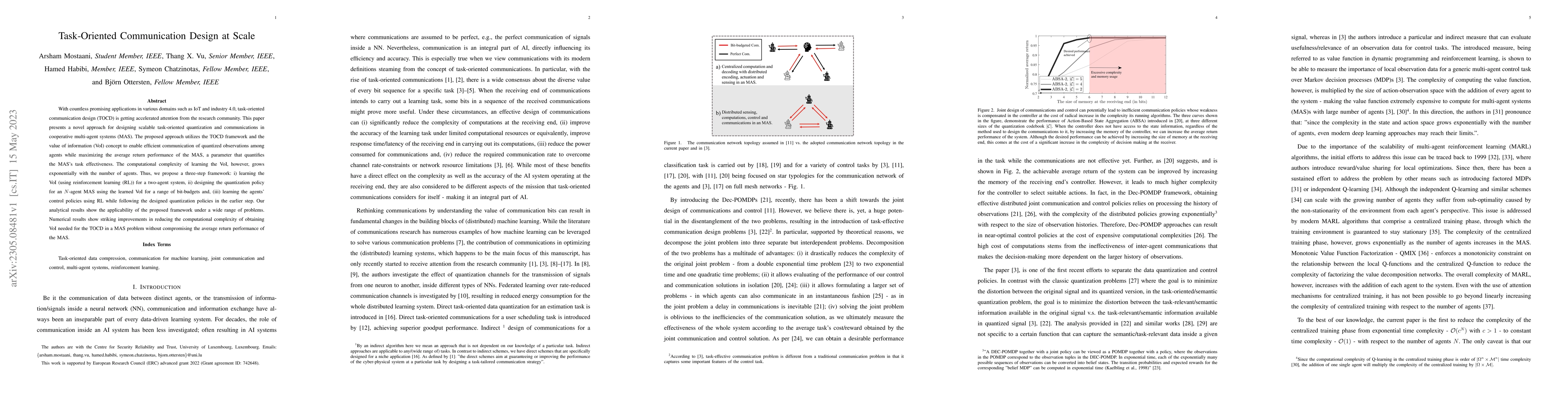 Thumbnail for Task-Oriented Communication Design at Scale