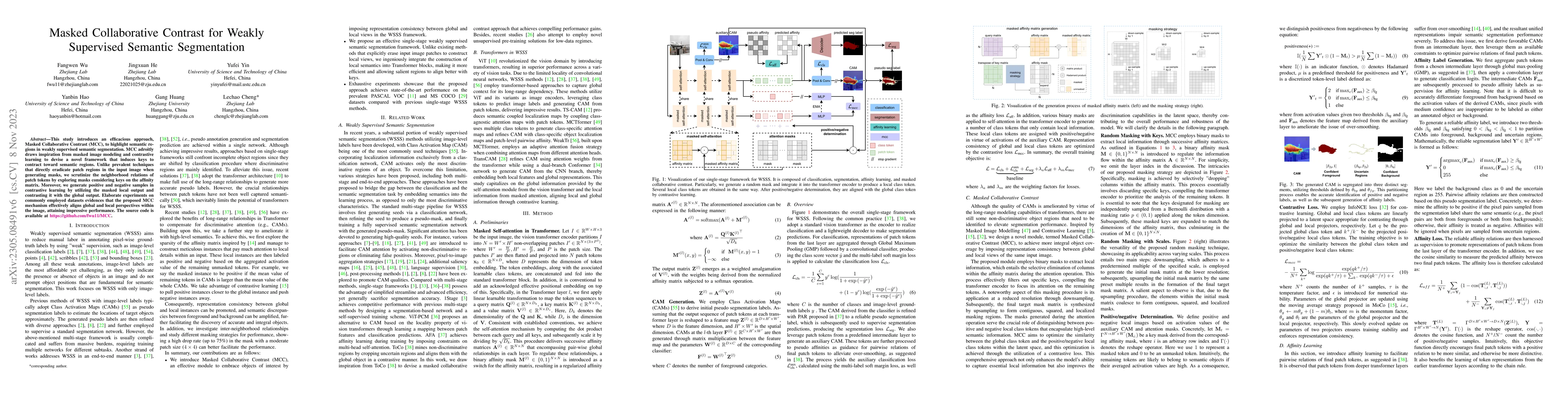 Thumbnail for Masked Collaborative Contrast for Weakly Supervised Semantic
  Segmentation
