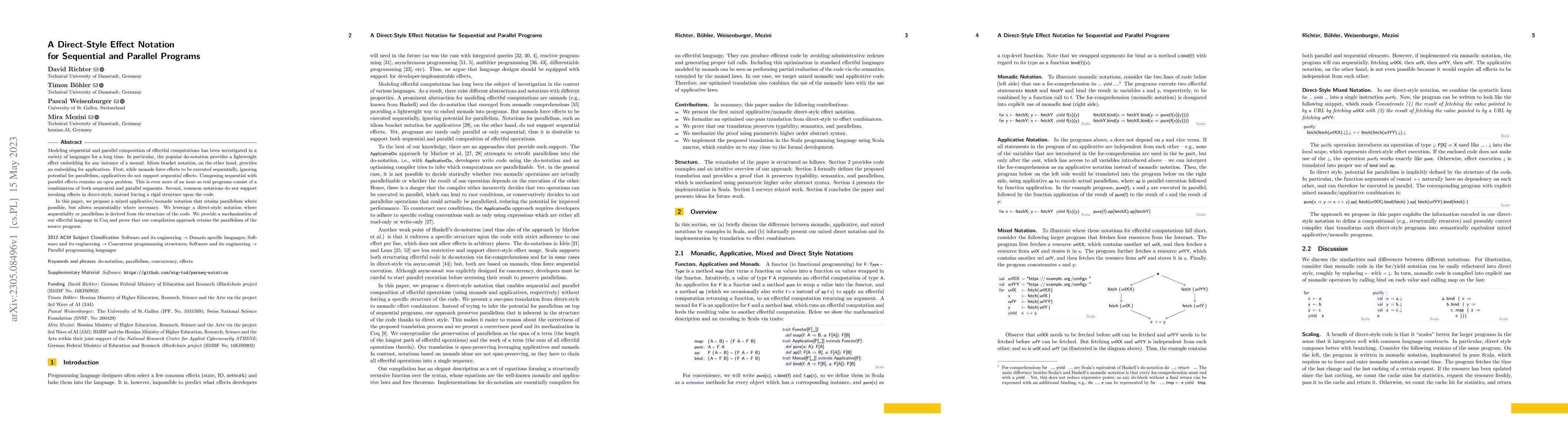 Thumbnail for A Direct-Style Effect Notation for Sequential and Parallel Programs