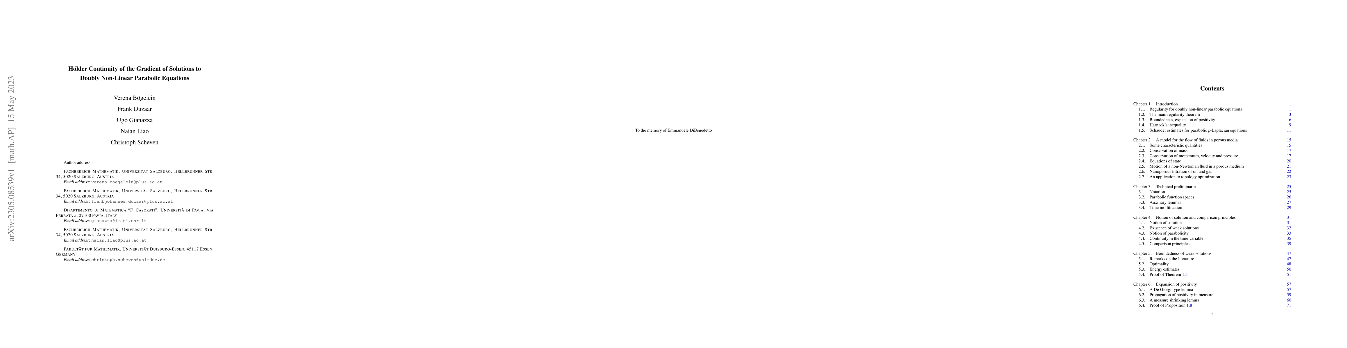 Thumbnail for H\"older Continuity of the Gradient of Solutions to Doubly Non-Linear
  Parabolic Equations