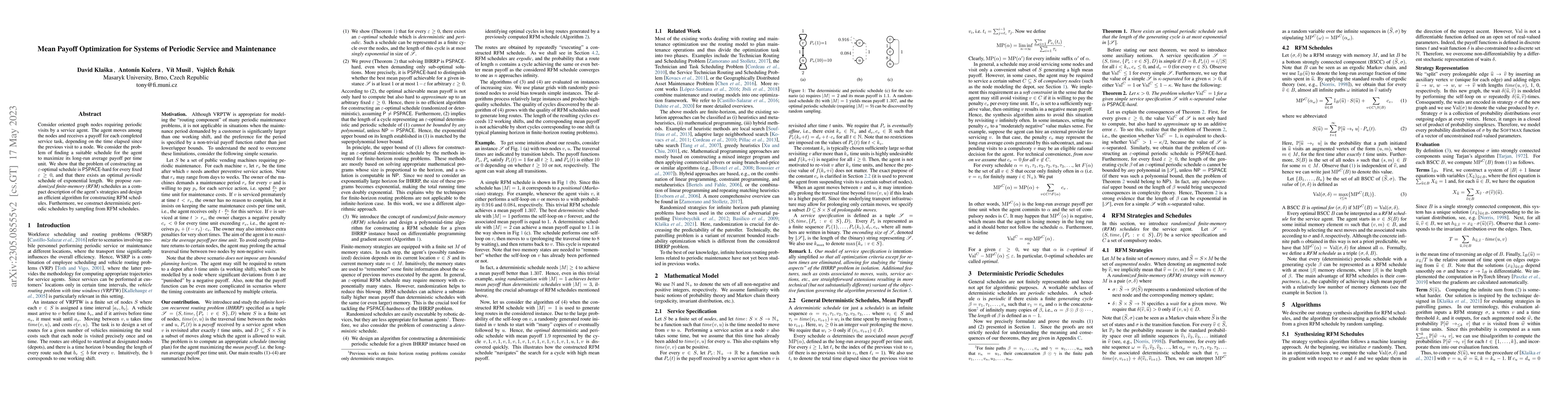 Thumbnail for Mean Payoff Optimization for Systems of Periodic Service and Maintenance
