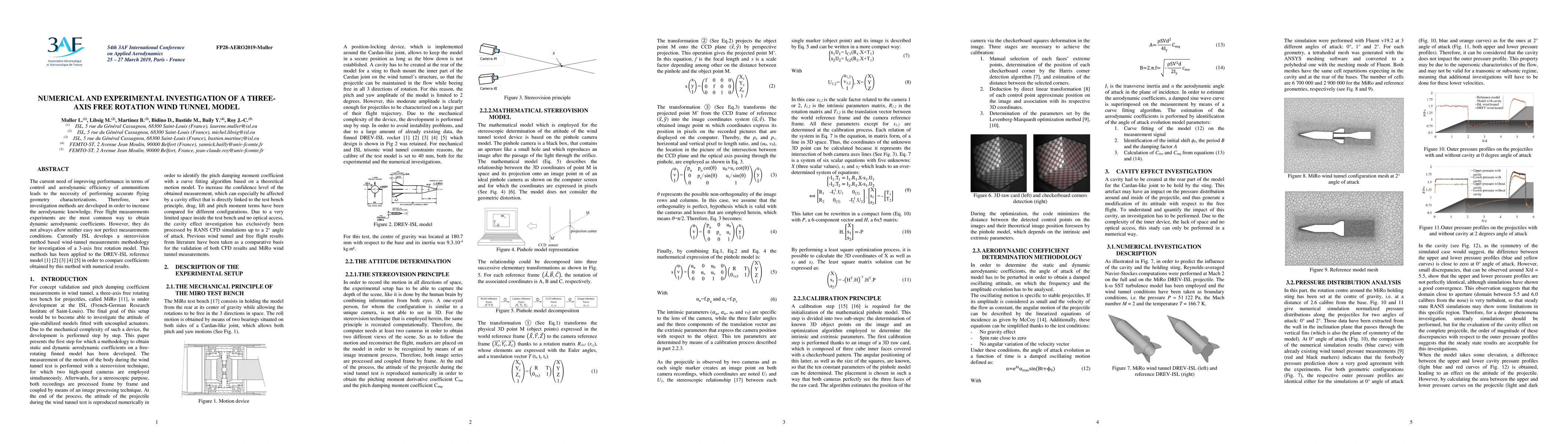 Thumbnail for Numerical and Experimental Investigation of A Three-Axis Free Rotation
  Wind Tunnel Model