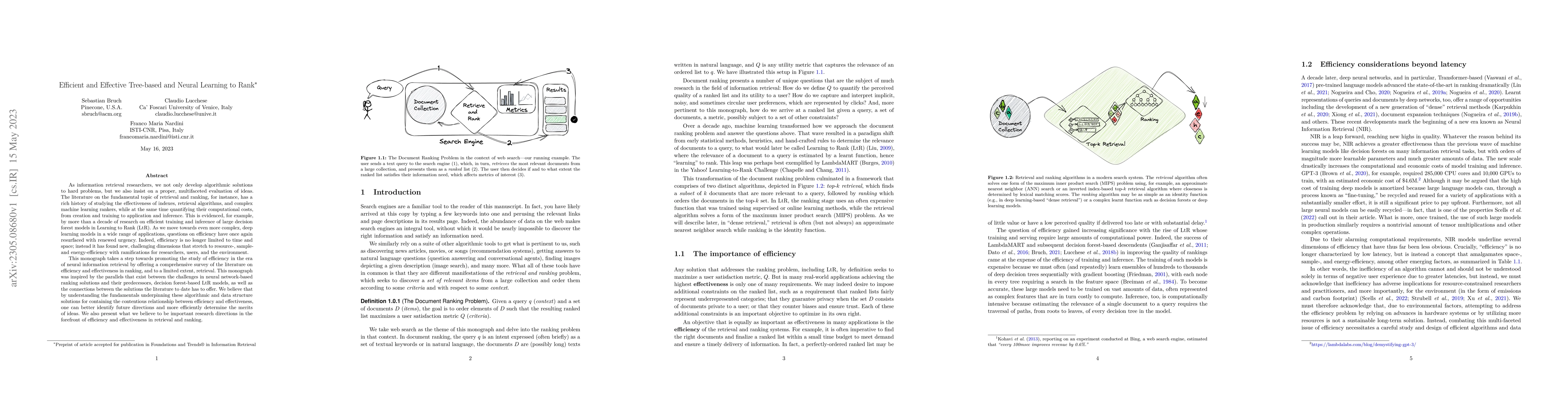 Thumbnail for Efficient and Effective Tree-based and Neural Learning to Rank