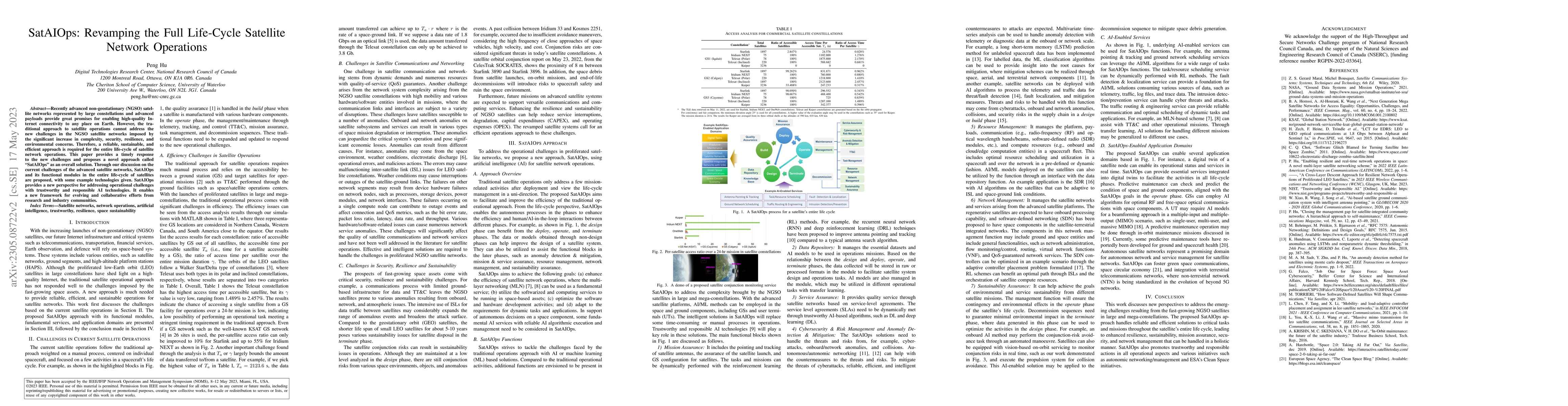 Thumbnail for SatAIOps: Revamping the Full Life-Cycle Satellite Network Operations